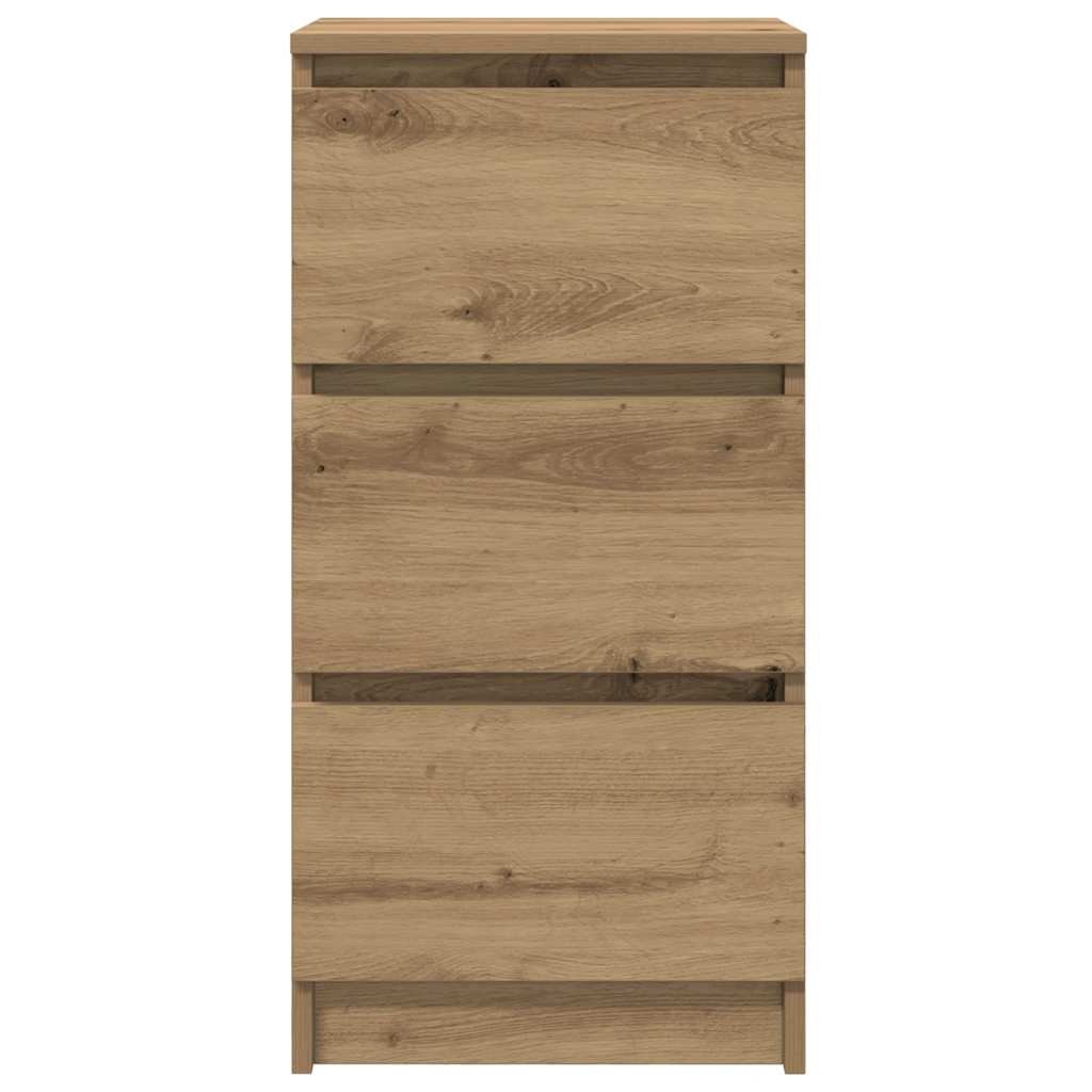 Buffet chêne artisanal 37,5x35x76 cm bois d'ingénierie - XIOS