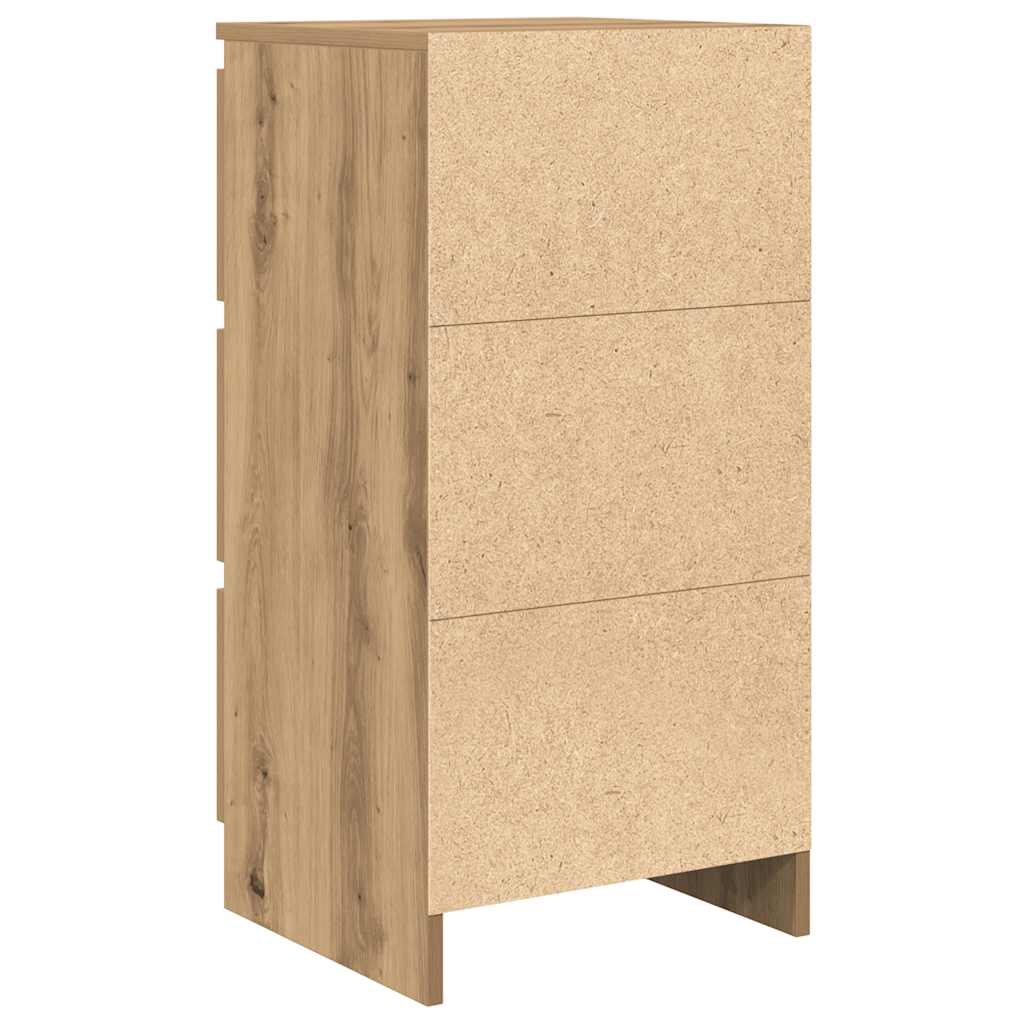 Buffet chêne artisanal 37,5x35x76 cm bois d'ingénierie - XIOS