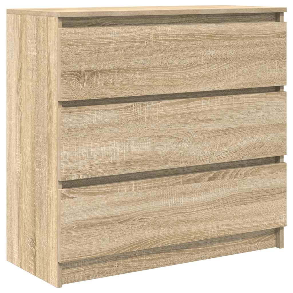 Buffet chêne sonoma 80x35x76 cm bois d'ingénierie - XIOS