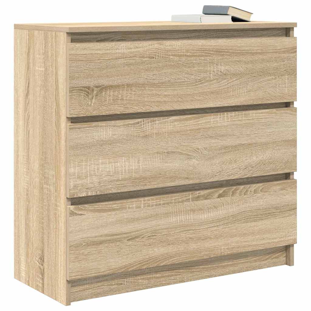 Buffet chêne sonoma 80x35x76 cm bois d'ingénierie - XIOS