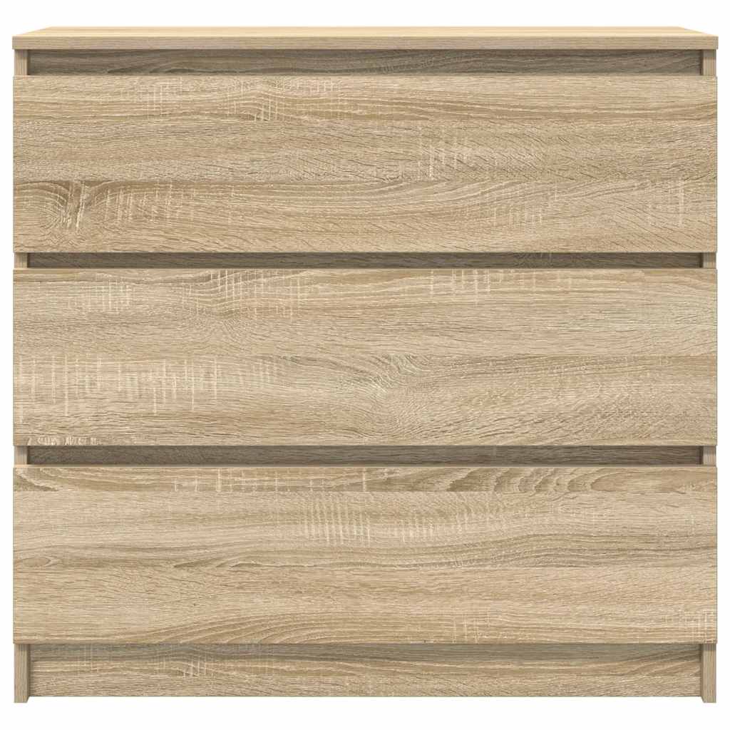 Buffet chêne sonoma 80x35x76 cm bois d'ingénierie - XIOS