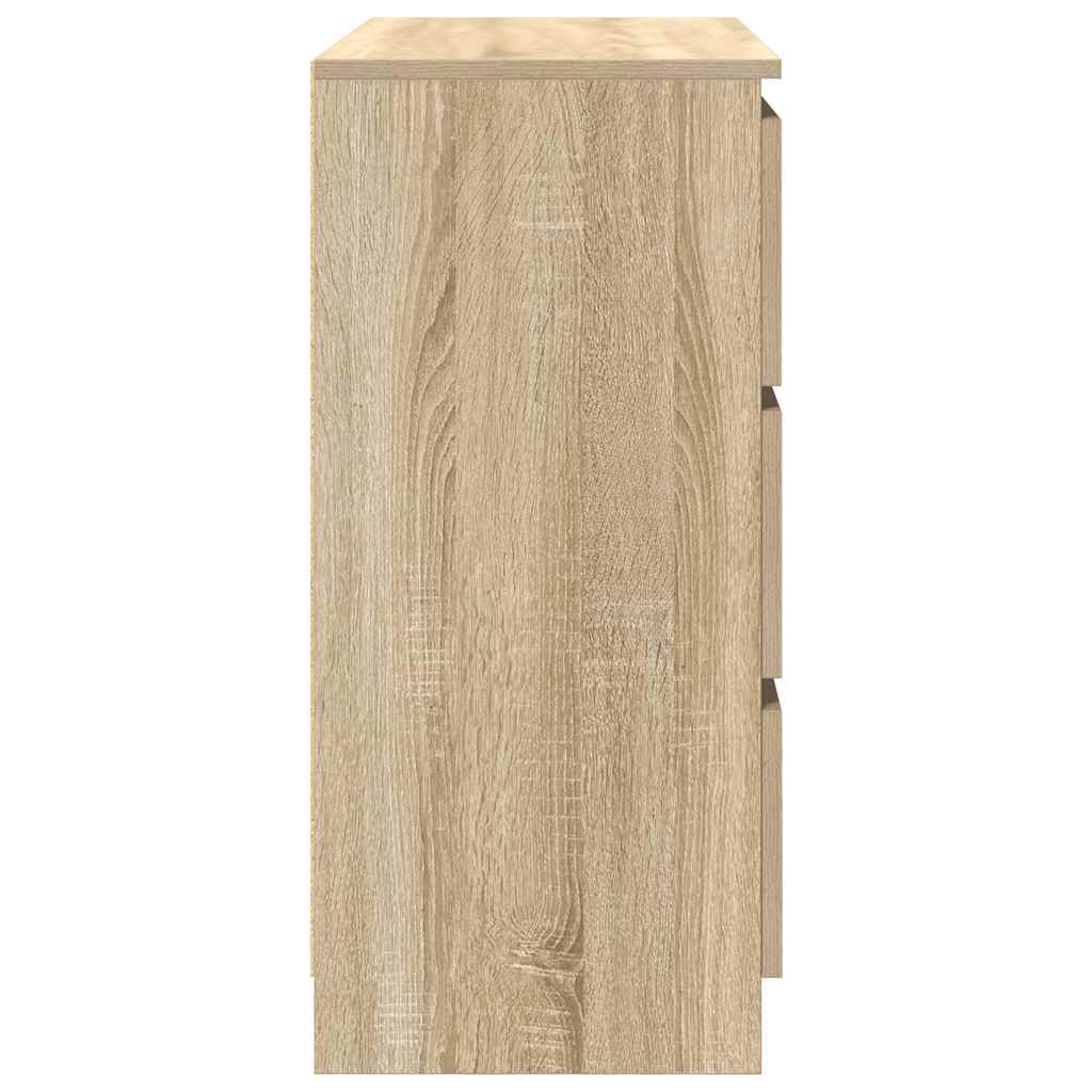Buffet chêne sonoma 80x35x76 cm bois d'ingénierie - XIOS