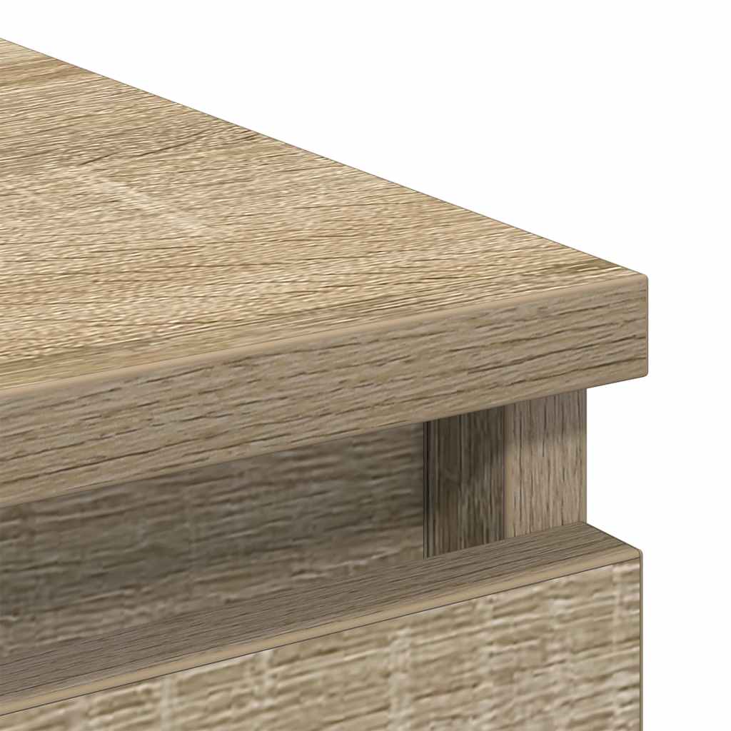 Buffet chêne sonoma 80x35x76 cm bois d'ingénierie - XIOS