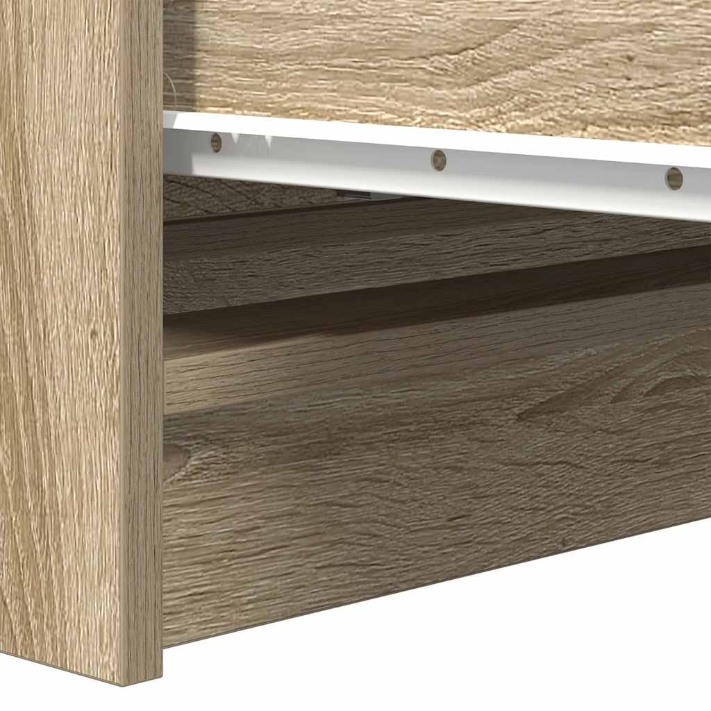 Buffet chêne sonoma 80x35x76 cm bois d'ingénierie - XIOS