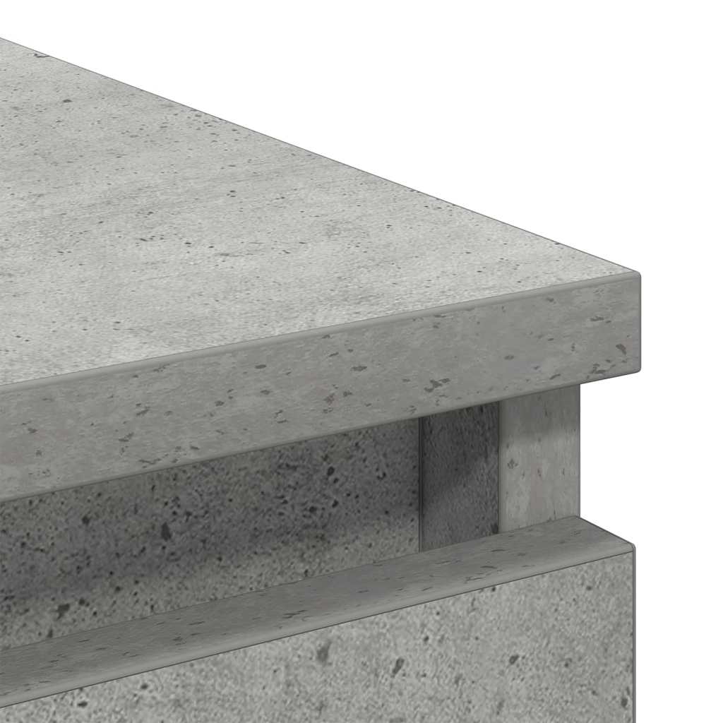 Buffet gris béton 80x35x76 cm bois d'ingénierie - XIOS
