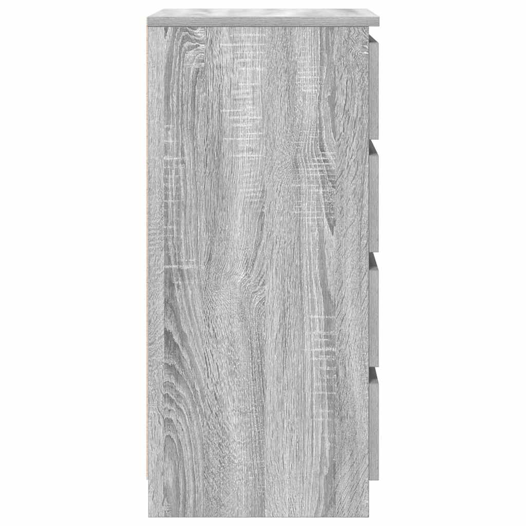 Buffet sonoma gris 37,5x35x76 cm bois d'ingénierie