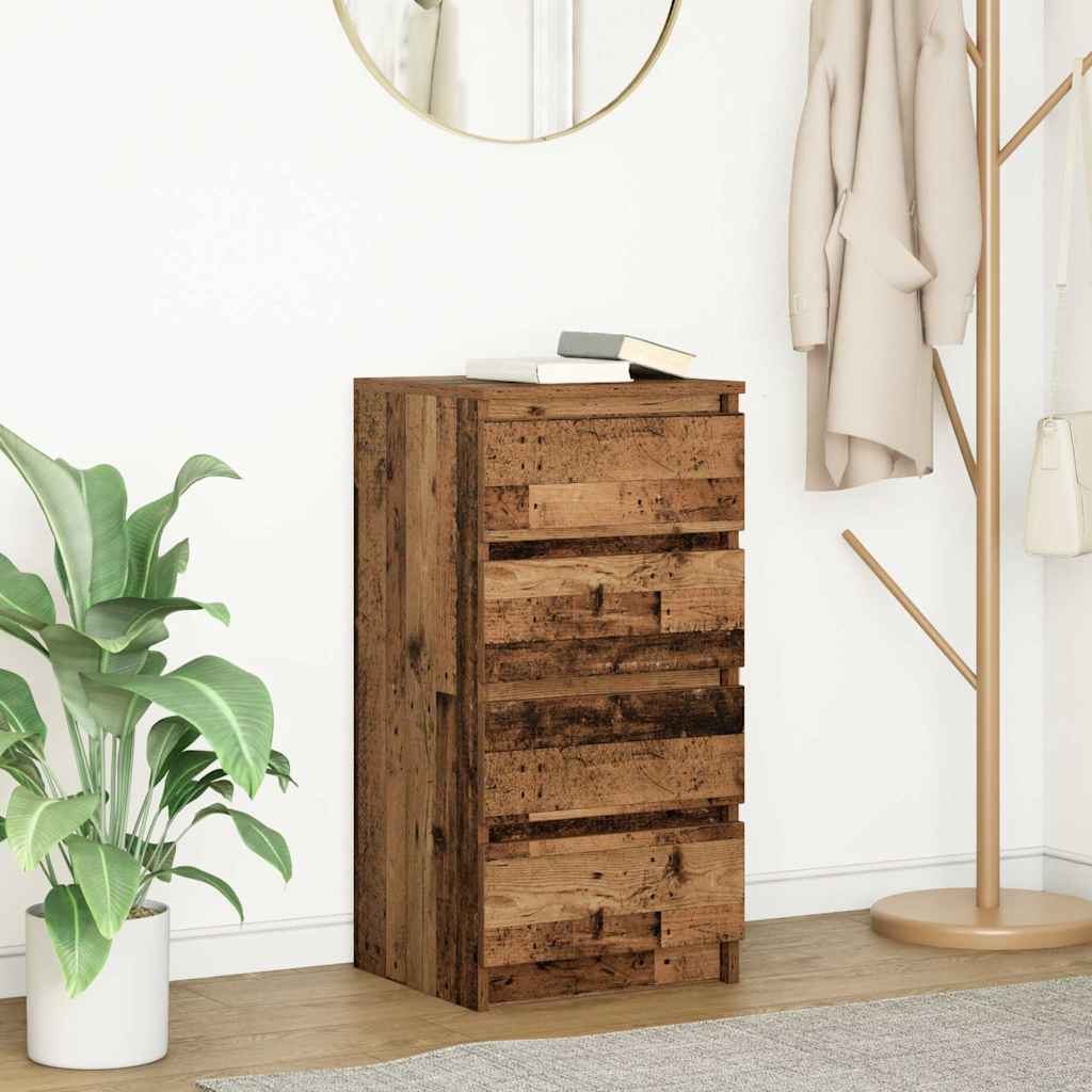 Buffet vieux bois 37,5x35x76 cm bois d'ingénierie - XIOS