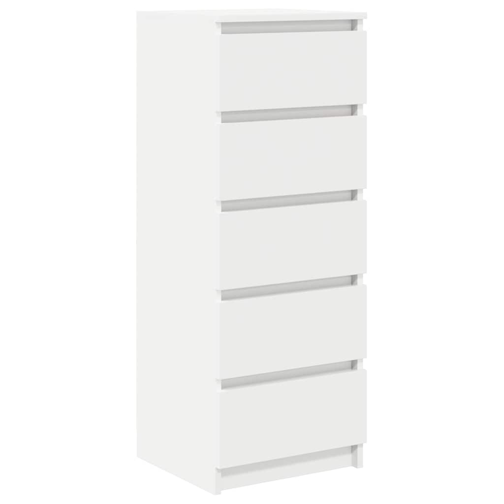 Buffet avec tiroirs blanc 37,5x35x99 cm bois d'ingénierie - XIOS