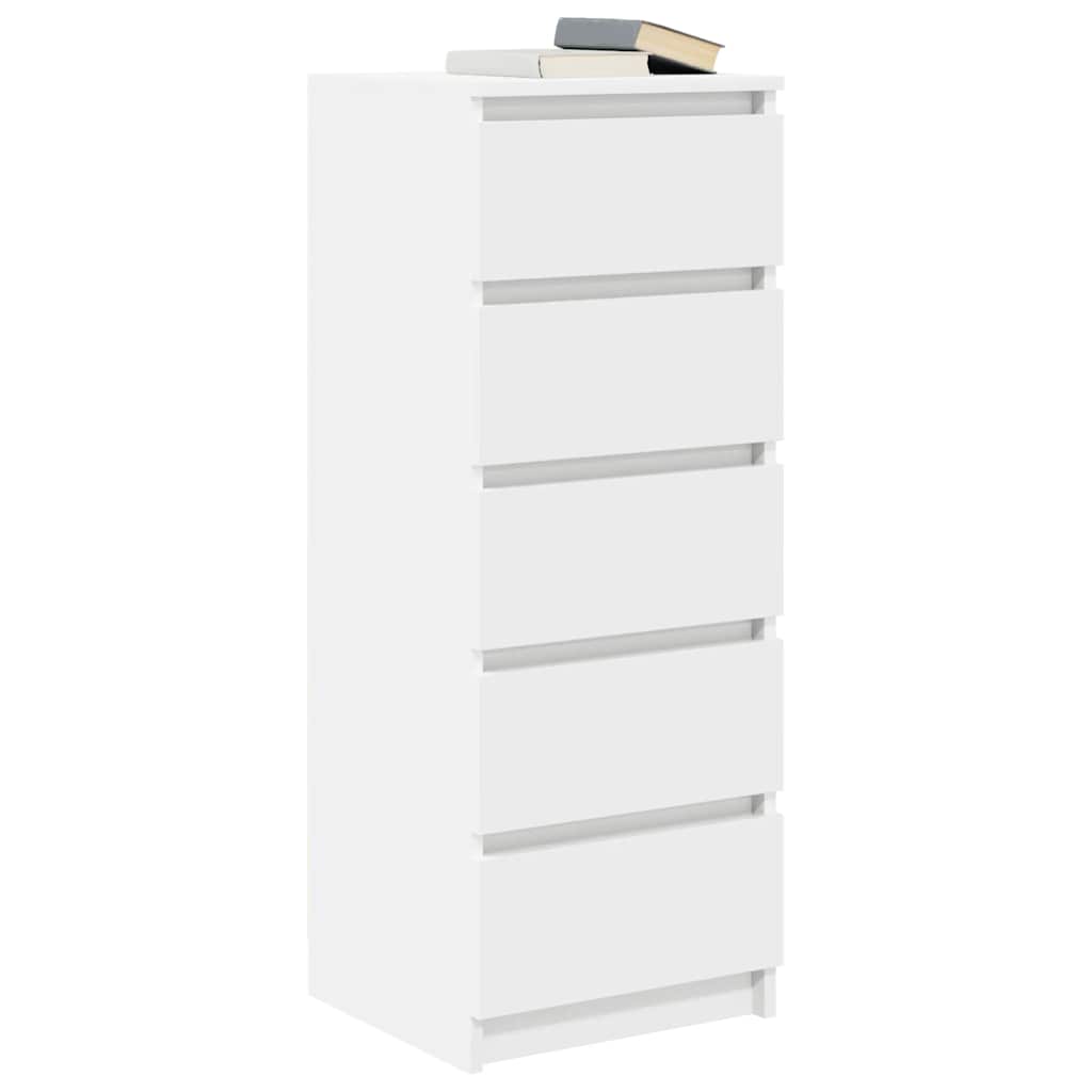 Buffet avec tiroirs blanc 37,5x35x99 cm bois d'ingénierie - XIOS