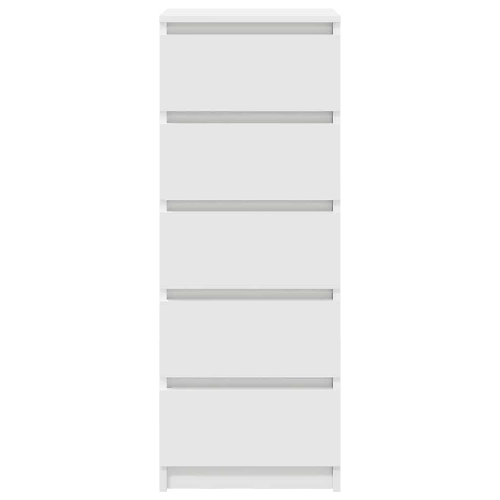 Buffet avec tiroirs blanc 37,5x35x99 cm bois d'ingénierie - XIOS
