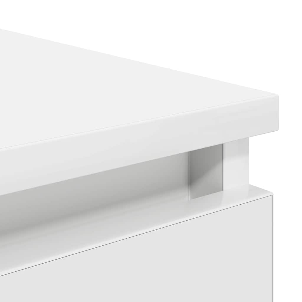 Buffet avec tiroirs blanc 37,5x35x99 cm bois d'ingénierie - XIOS