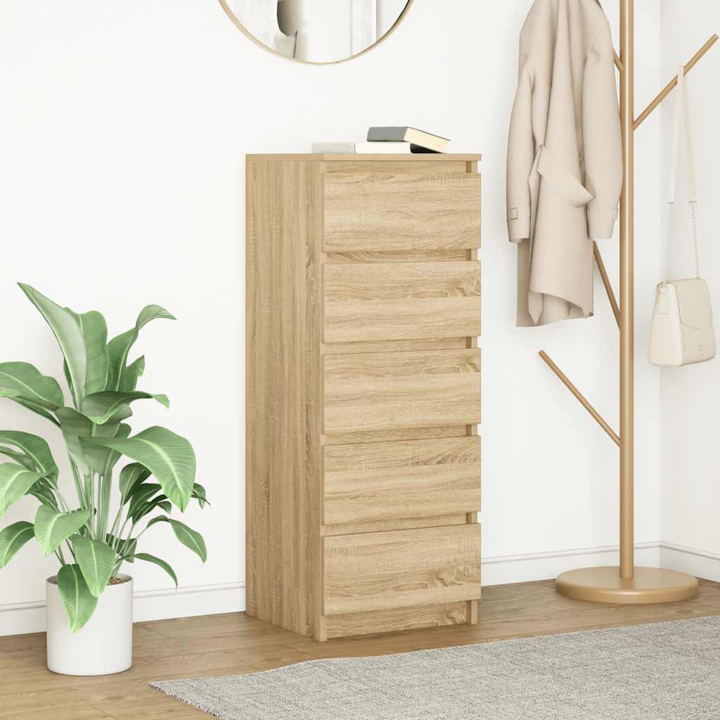 Buffet avec tiroirs chêne sonoma 37,5x35x99 cm bois ingénierie - XIOS