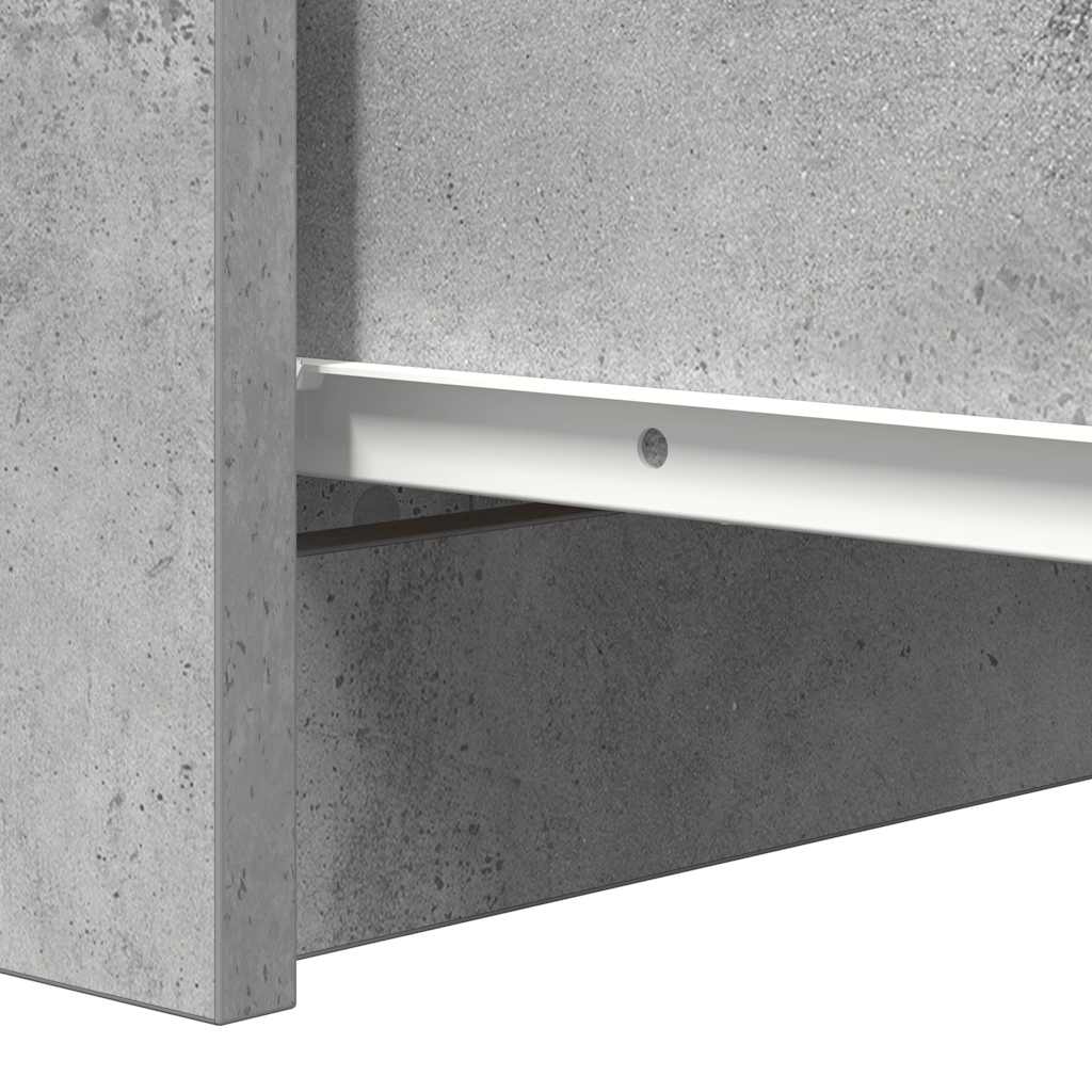 Buffet avec tiroirs gris béton 37,5x35x99 cm bois d'ingénierie - XIOS