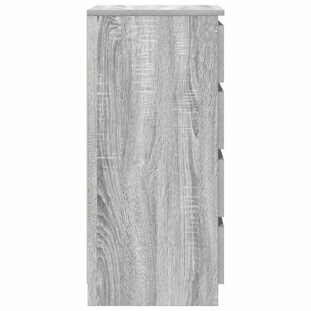 Buffet avec tiroirs sonoma gris 37,5x35x99 cm bois d'ingénierie - XIOS