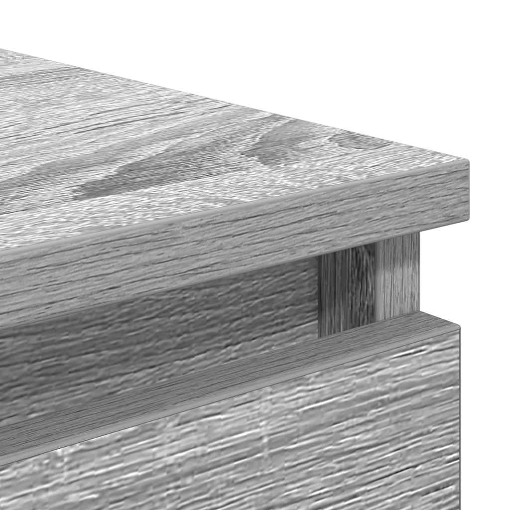 Buffet avec tiroirs sonoma gris 37,5x35x99 cm bois d'ingénierie - XIOS