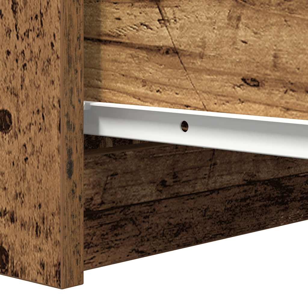 Buffet avec tiroirs vieux bois 37,5x35x99 cm bois d'ingénierie - XIOS