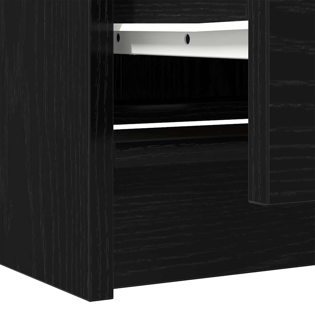 Meuble TV noir 40x35x54 cm bois d'ingénierie - XIOS