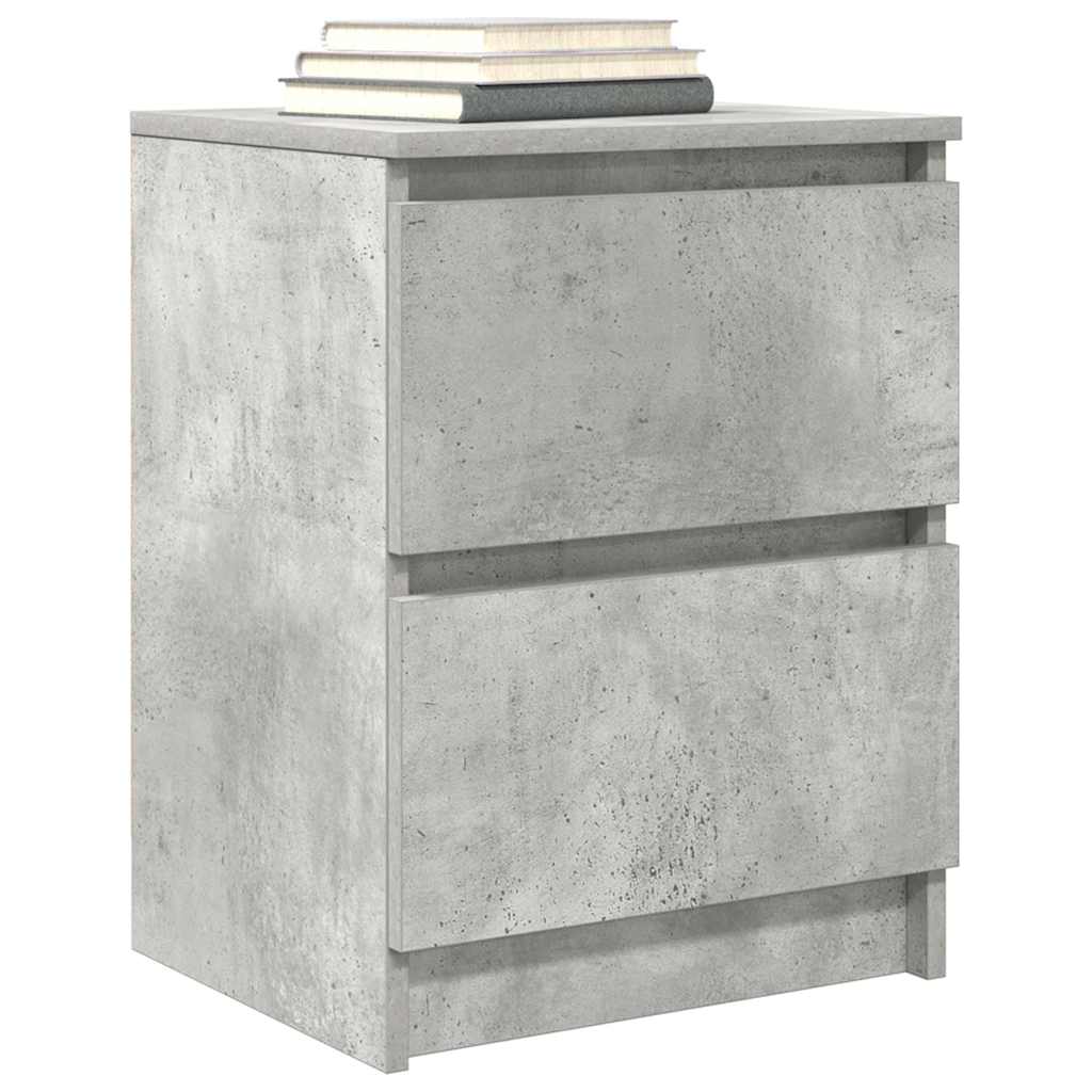 Meuble TV gris béton 40x35x54 cm bois d'ingénierie - XIOS
