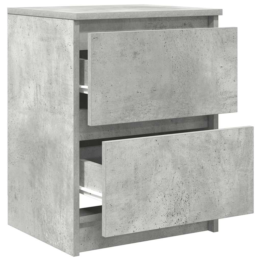 Meuble TV gris béton 40x35x54 cm bois d'ingénierie - XIOS