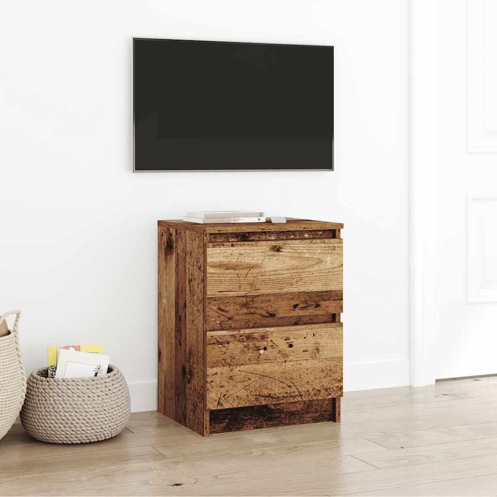 Meuble TV vieux bois 40x35x54 cm bois d'ingénierie - XIOS