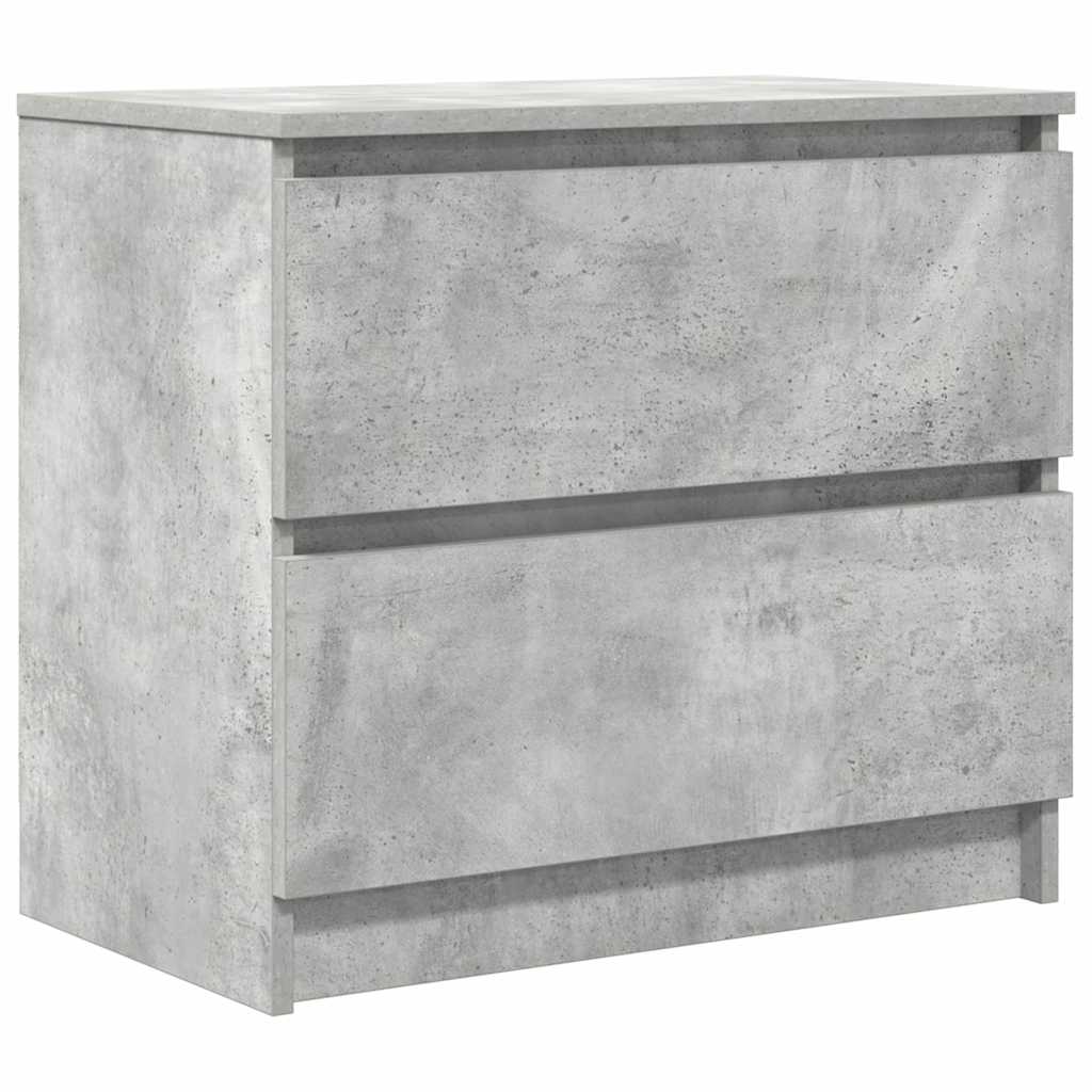 Meuble TV gris béton 60x35x54 cm bois d'ingénierie - XIOS
