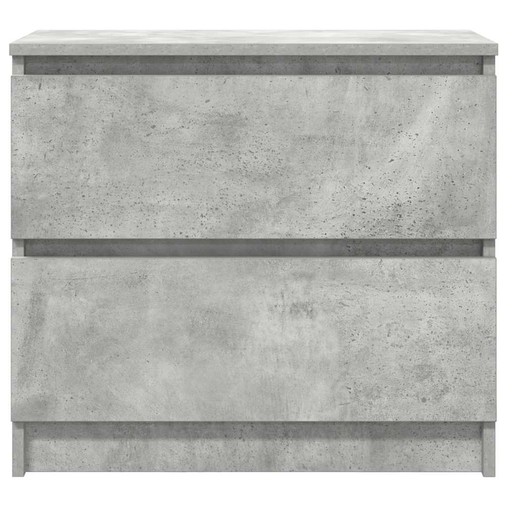 Meuble TV gris béton 60x35x54 cm bois d'ingénierie - XIOS