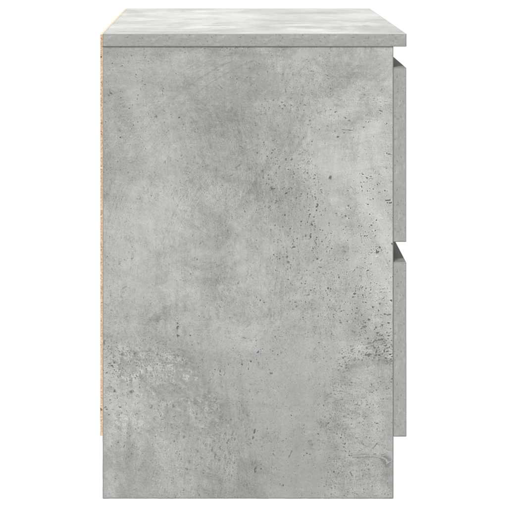 Meuble TV gris béton 60x35x54 cm bois d'ingénierie - XIOS