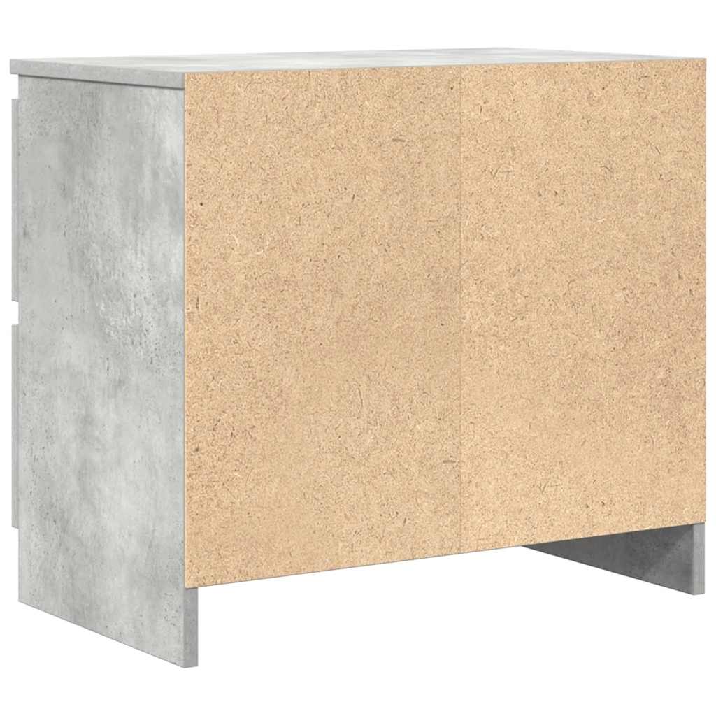 Meuble TV gris béton 60x35x54 cm bois d'ingénierie - XIOS