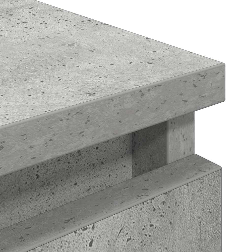 Meuble TV gris béton 60x35x54 cm bois d'ingénierie - XIOS
