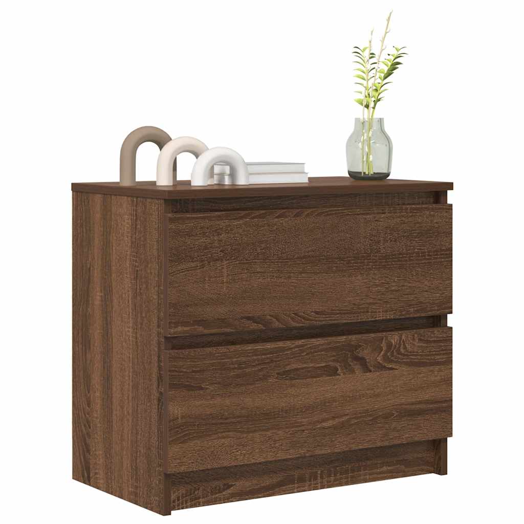 Meuble TV chêne marron 60x35x54 cm bois d'ingénierie - XIOS