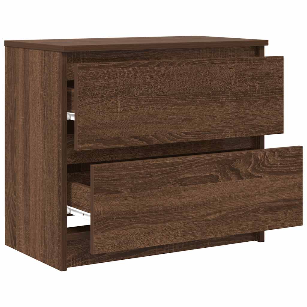 Meuble TV chêne marron 60x35x54 cm bois d'ingénierie - XIOS