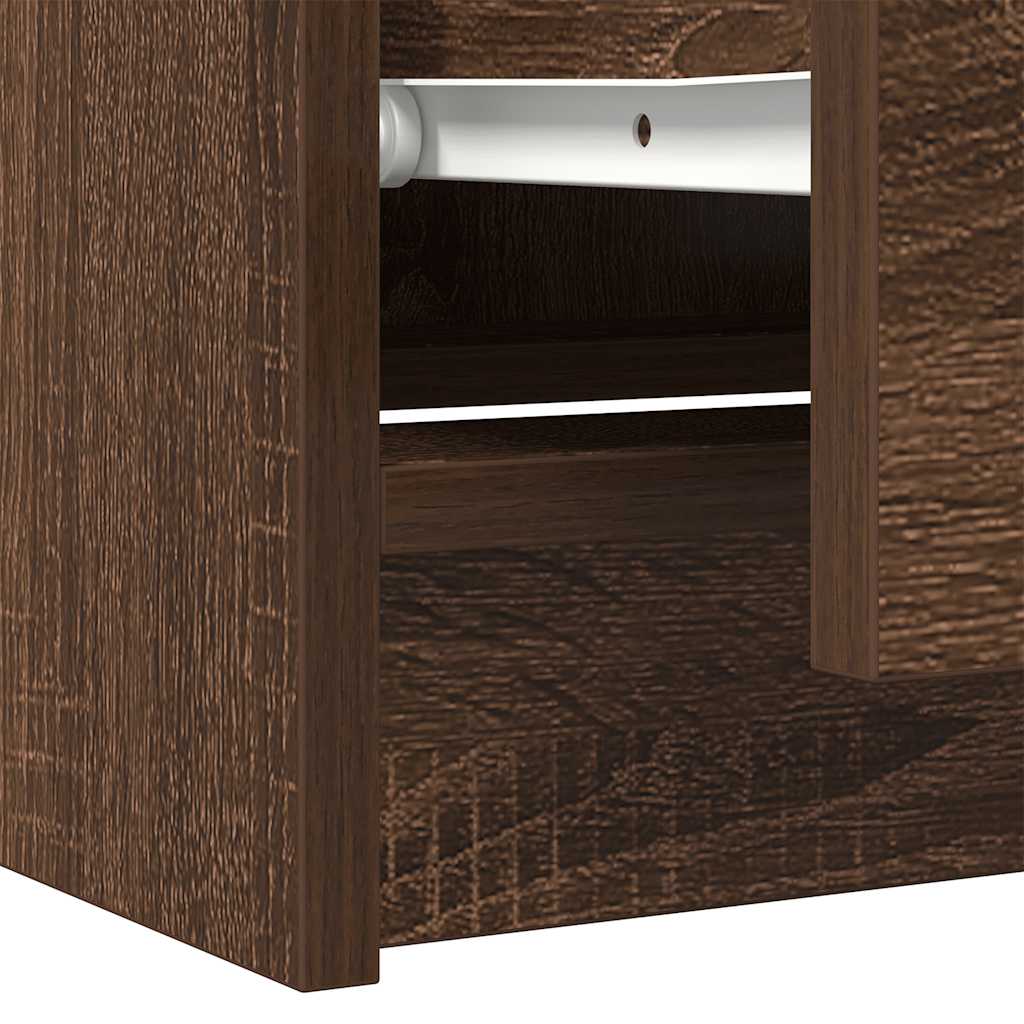 Meuble TV chêne marron 60x35x54 cm bois d'ingénierie - XIOS