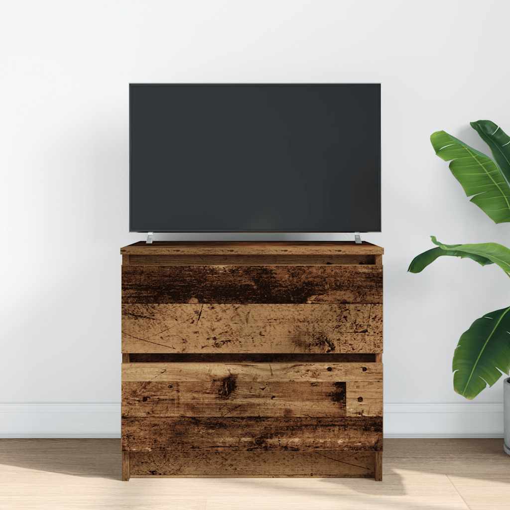 Meuble TV vieux bois 60x35x54 cm bois d'ingénierie - XIOS