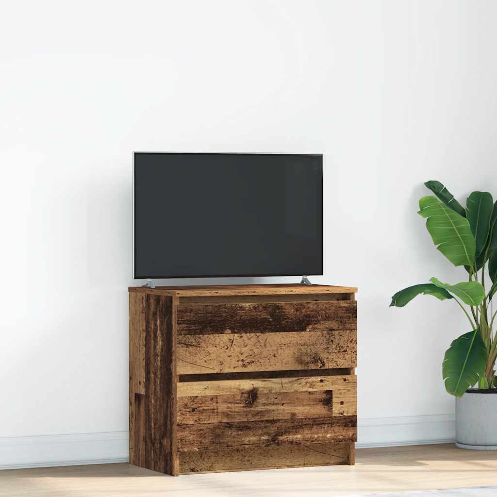 Meuble TV vieux bois 60x35x54 cm bois d'ingénierie - XIOS