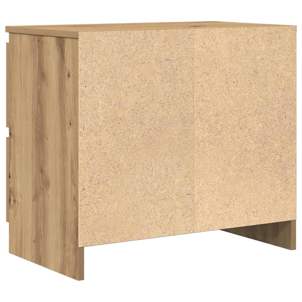 Meuble TV chêne artisanal 60x35x54 cm bois d'ingénierie - XIOS