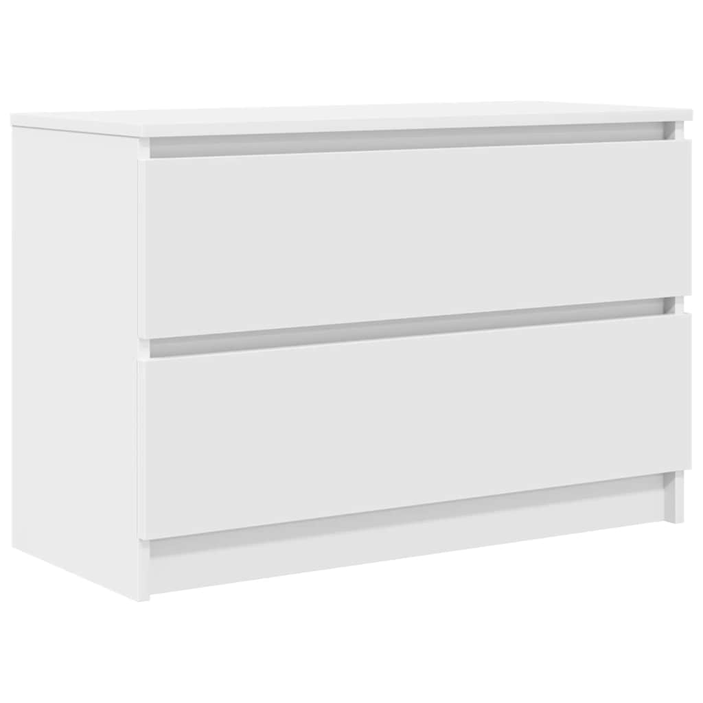 Meuble TV blanc 80x35x54 cm bois d'ingénierie - XIOS
