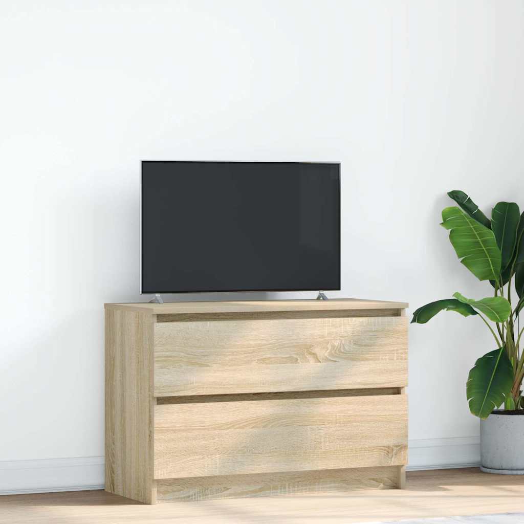 Meuble TV chêne sonoma 80x35x54 cm bois d'ingénierie - XIOS