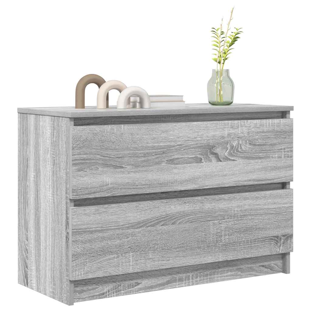 Meuble TV sonoma gris 80x35x54 cm bois d'ingénierie - XIOS