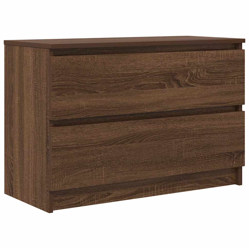 Meuble TV chêne marron 80x35x54 cm bois d'ingénierie - XIOS
