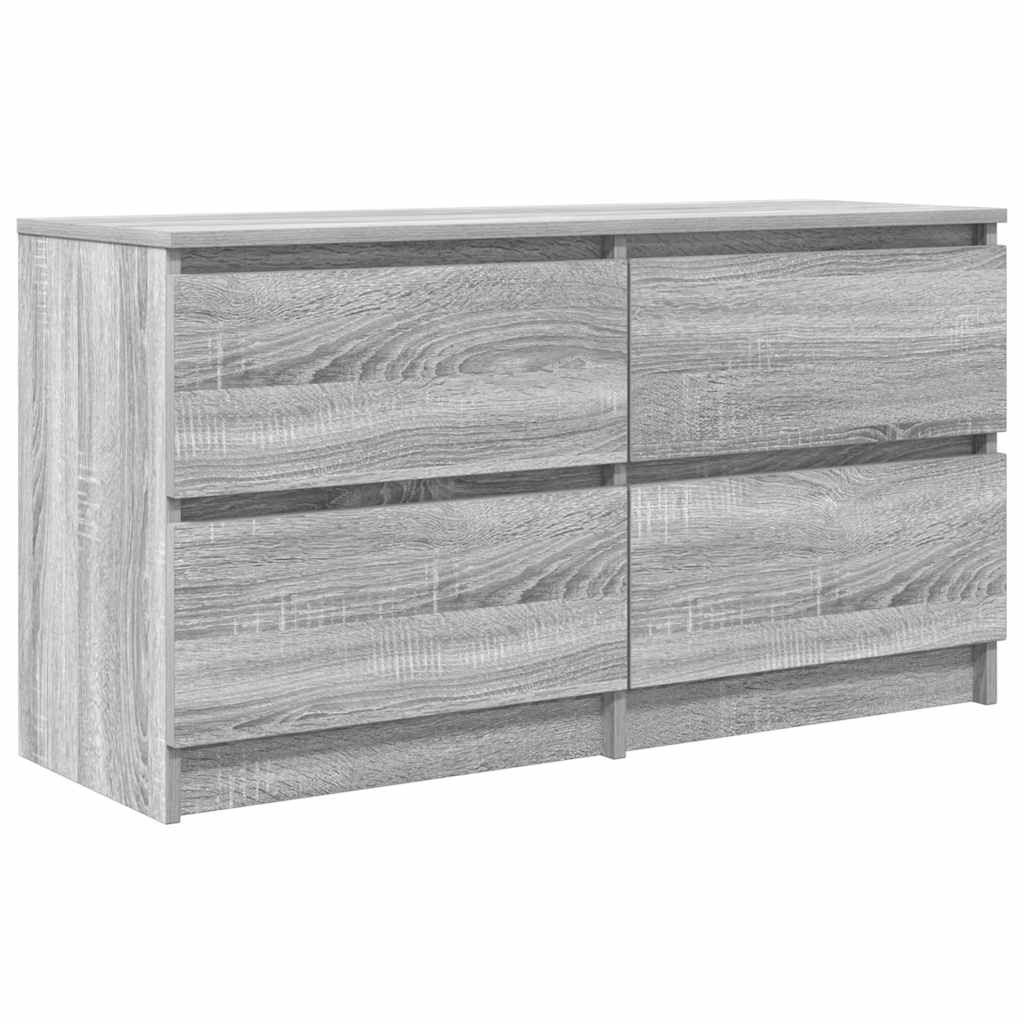 Meuble TV sonoma gris 100x35x54 cm bois d'ingénierie - XIOS