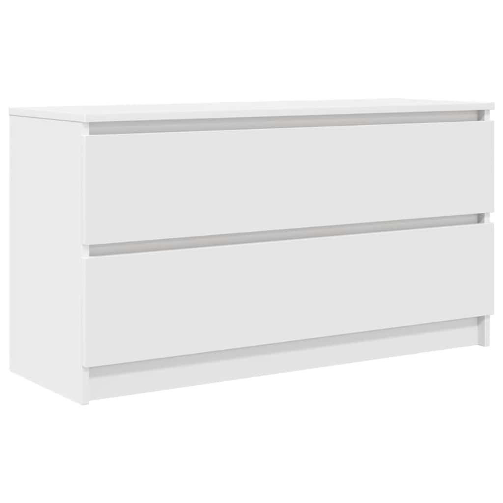 Meuble TV blanc 100x35x54 cm bois d'ingénierie - XIOS