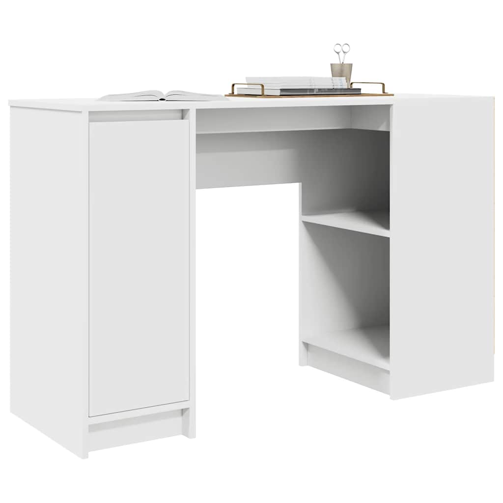 Bureau blanc 120x42x76 cm bois d'ingénierie - XIOS