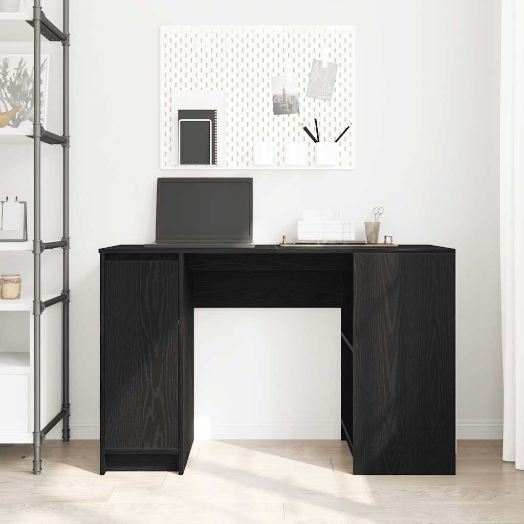 Bureau chêne noir 120x42x76 cm bois d'ingénierie - XIOS