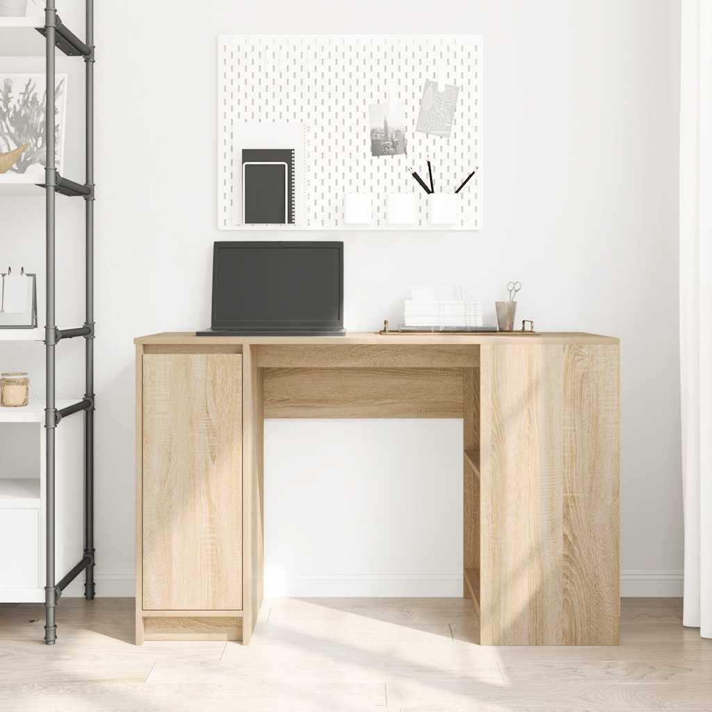Bureau chêne sonoma 120x42x76 cm bois d'ingénierie - XIOS