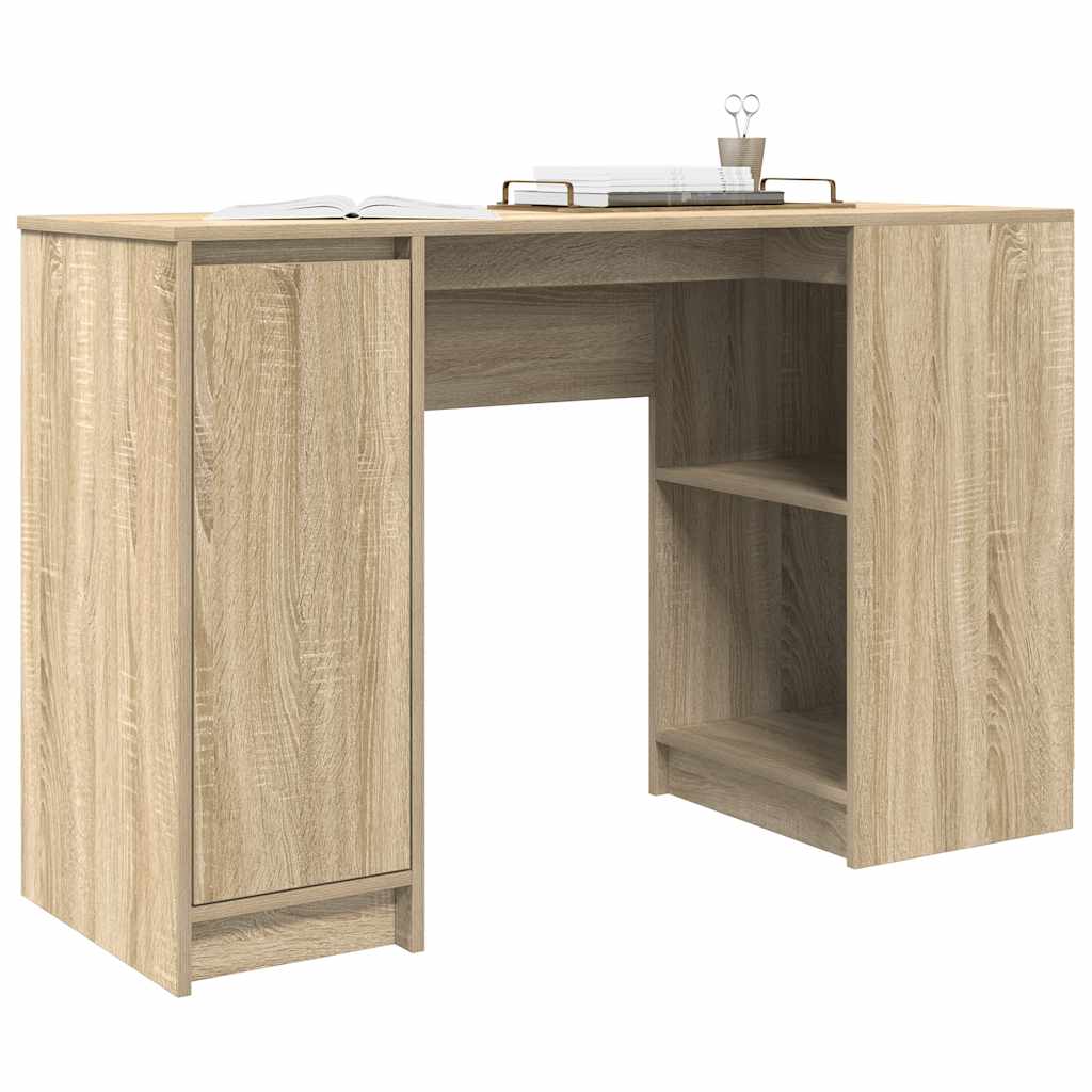 Bureau chêne sonoma 120x42x76 cm bois d'ingénierie - XIOS
