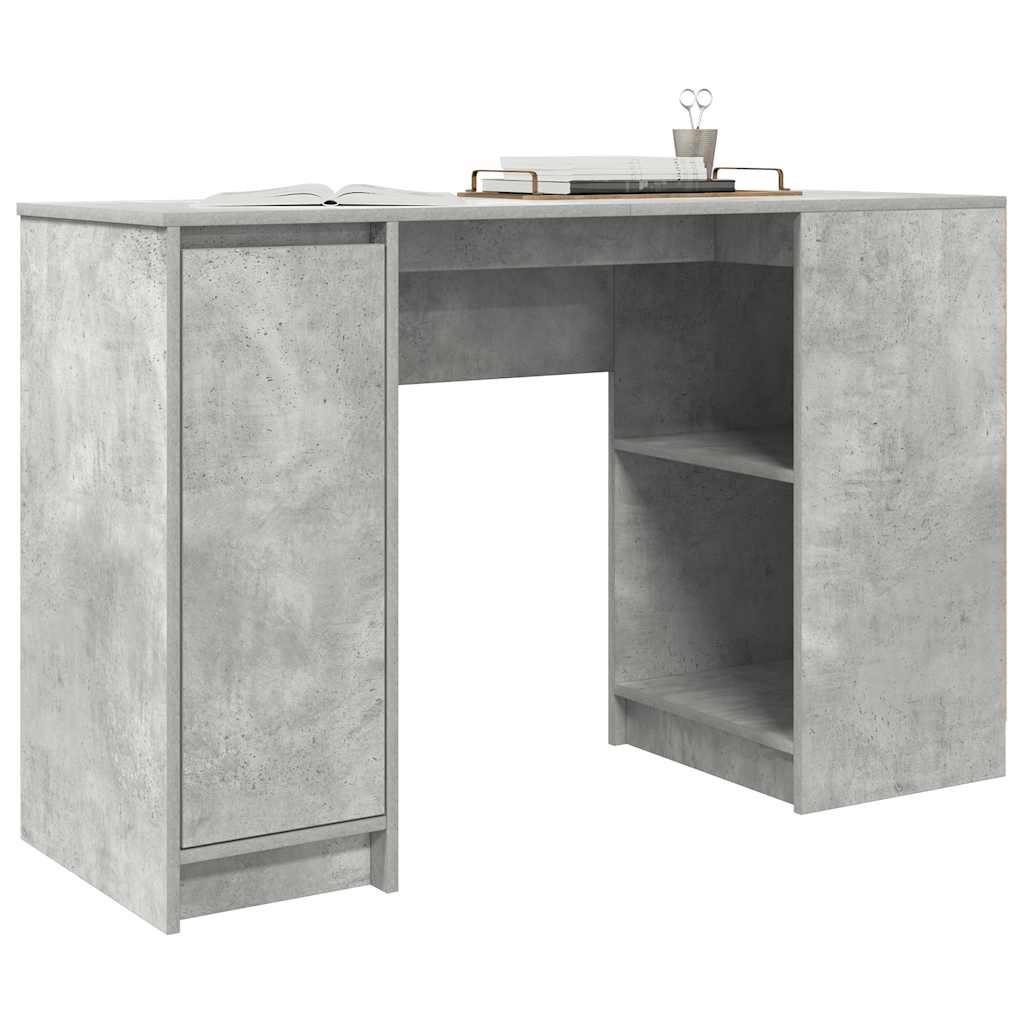 Bureau gris béton 120x42x76 cm bois d'ingénierie - XIOS