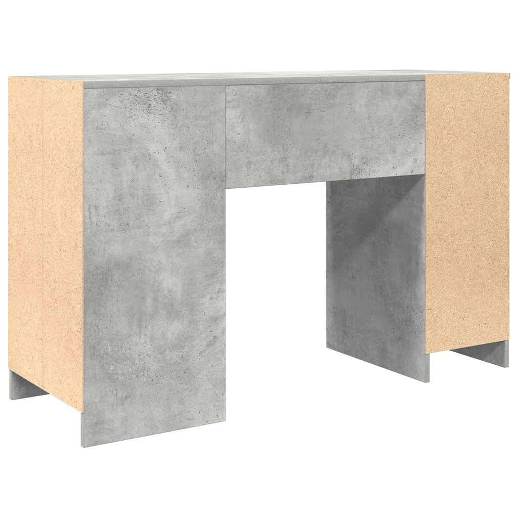 Bureau gris béton 120x42x76 cm bois d'ingénierie - XIOS