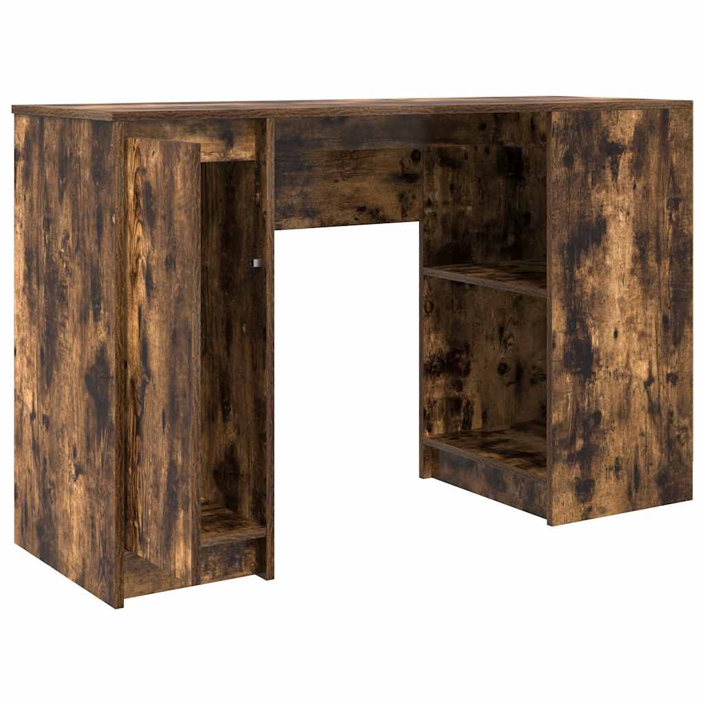 Bureau chêne fumé 120x42x76 cm bois d'ingénierie - XIOS