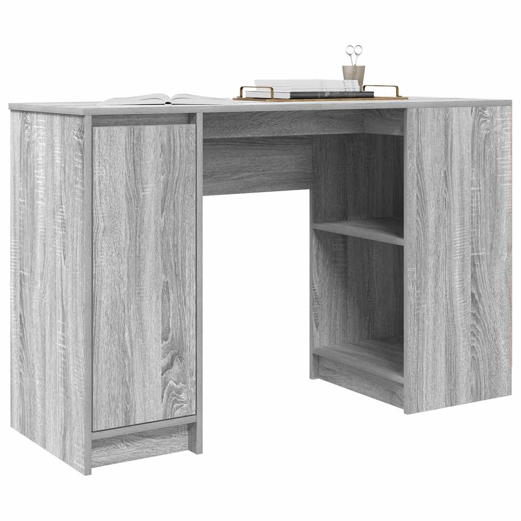 Bureau sonoma gris 120x42x76 cm bois d'ingénierie - XIOS