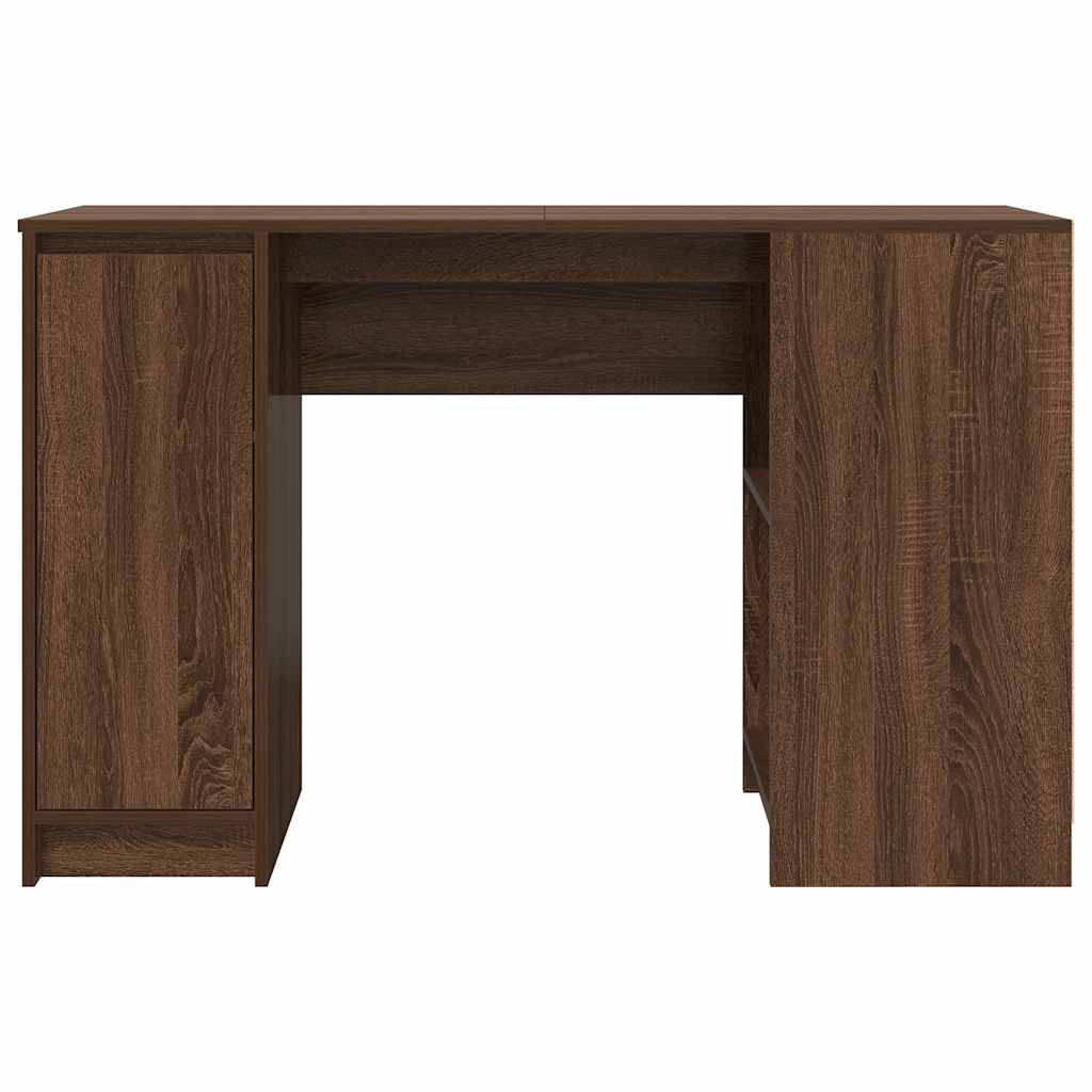 Bureau chêne marron 120x42x76 cm bois d'ingénierie - XIOS